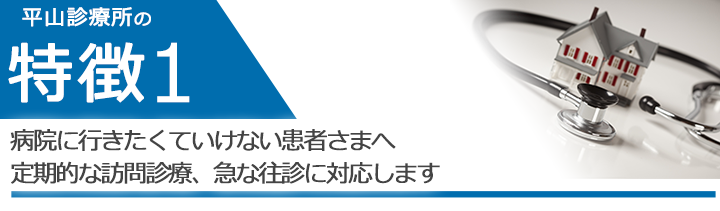 病院に行きたくていけない患者さまへ定期的な訪問診療、急な往診に対応します